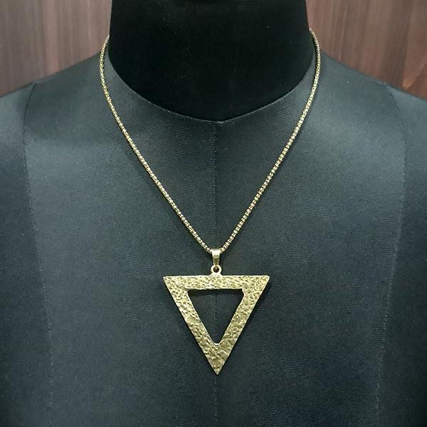 Urthn Triangle Design Chain Pendant - 1203022