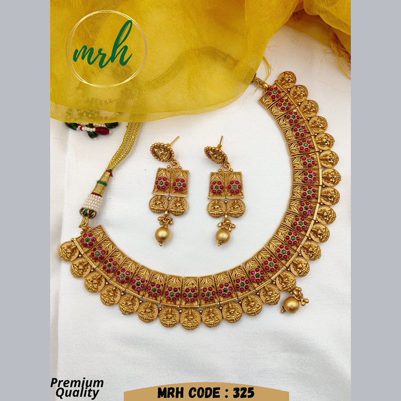 Jewel Addiction Gold Plated Temple Necklace Set