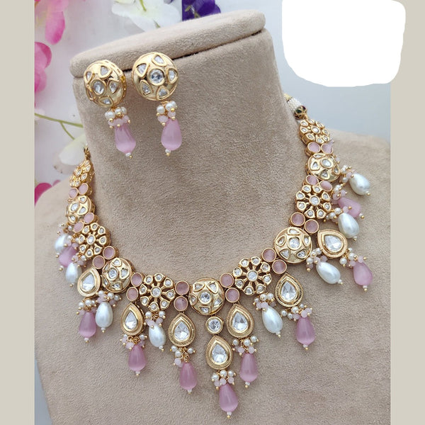 Jewel Addiction Gold Plated Kundan Necklace Set