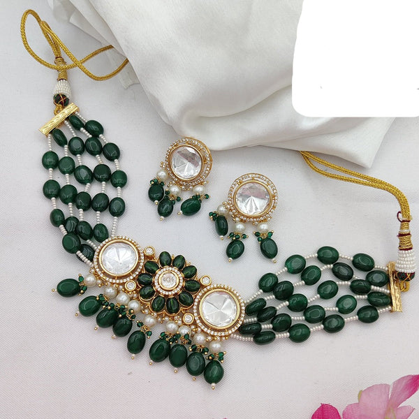 Jewel Addiction Gold Plated Crystal Necklace Set