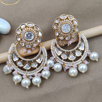 Jewel Addiction Gold Plated Kundan Dangler Earrings