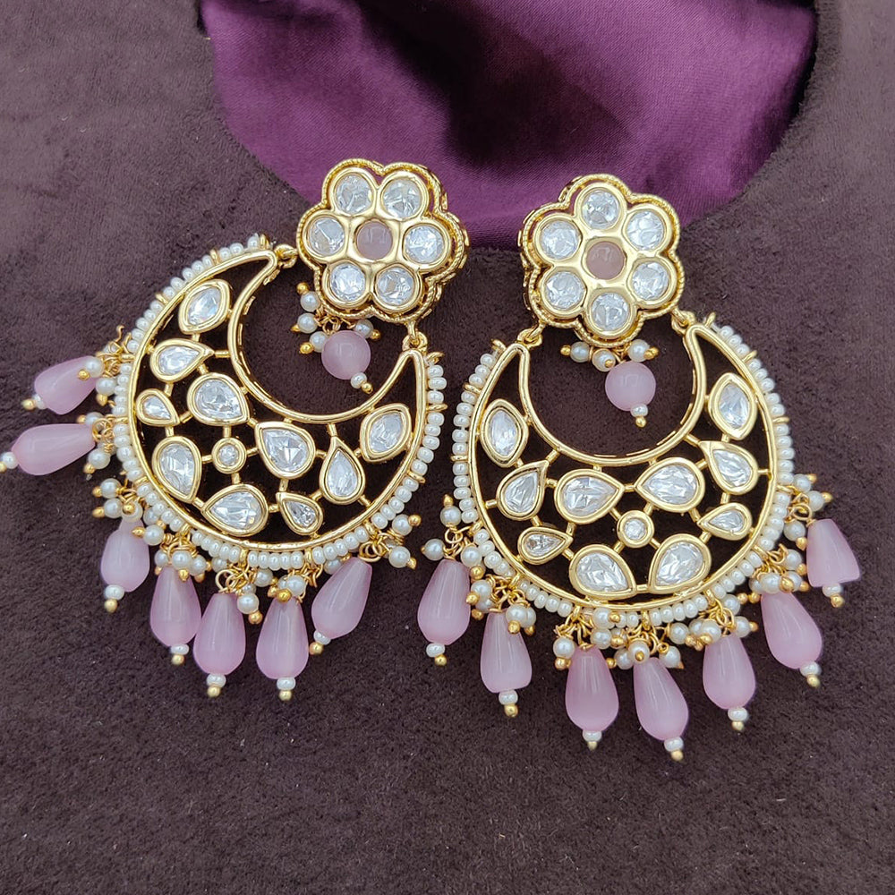 Jewel Addiction Gold Plated Kundan Dangler Earrings