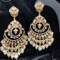 Jewel Addiction Gold Plated Kundan Dangler Earrings