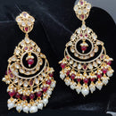 Jewel Addiction Gold Plated Kundan Dangler Earrings