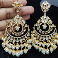 Jewel Addiction Gold Plated Kundan Dangler Earrings