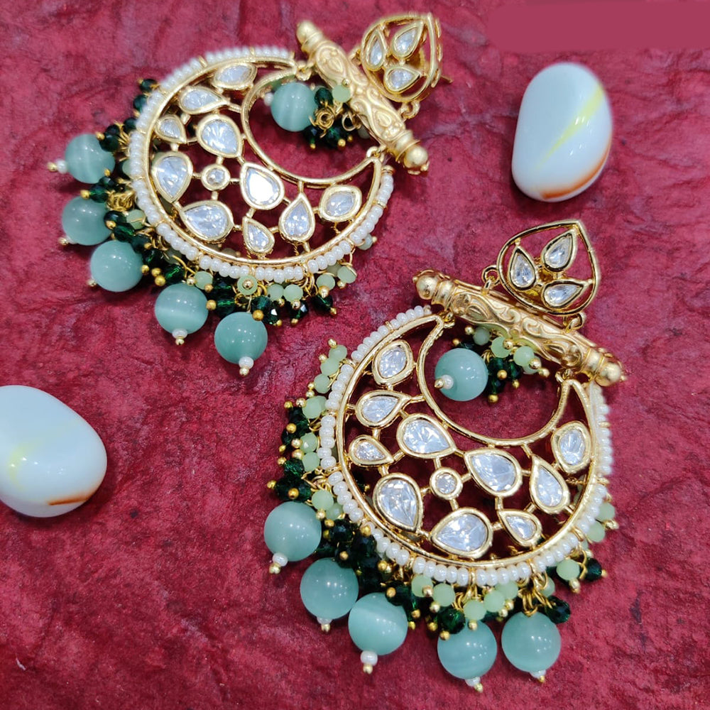 Jewel Addiction Gold Plated Kundan Dangler Earrings