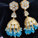 Jewel Addiction Gold Plated Kundan Jhumki Earrings