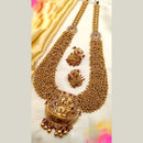 Jewel Addiction Copper Gold Plated Pearl Temple Necklace Set