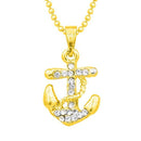 Regina Austrian Stone Gold Plated Chain Pendant