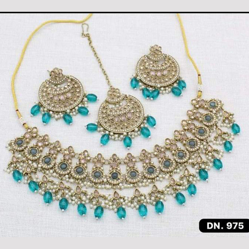 JCM Jewellery Gold Plated Crystal Necklace Set