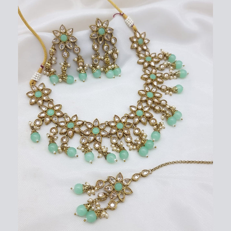 JCM Gold Plated Crystal Necklace Set