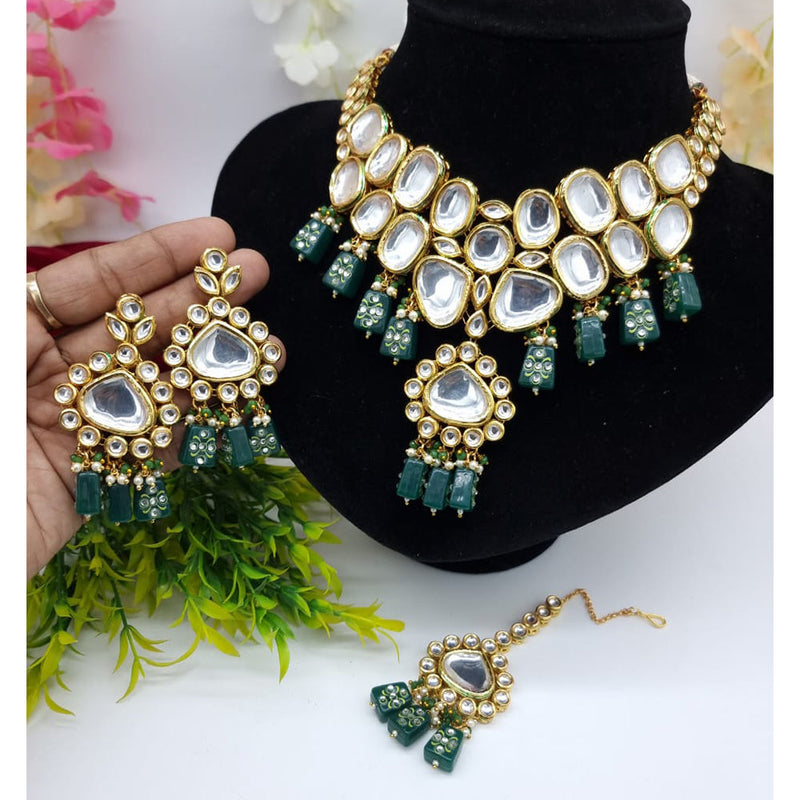 JCM Gold Plated Kundan Necklace Set