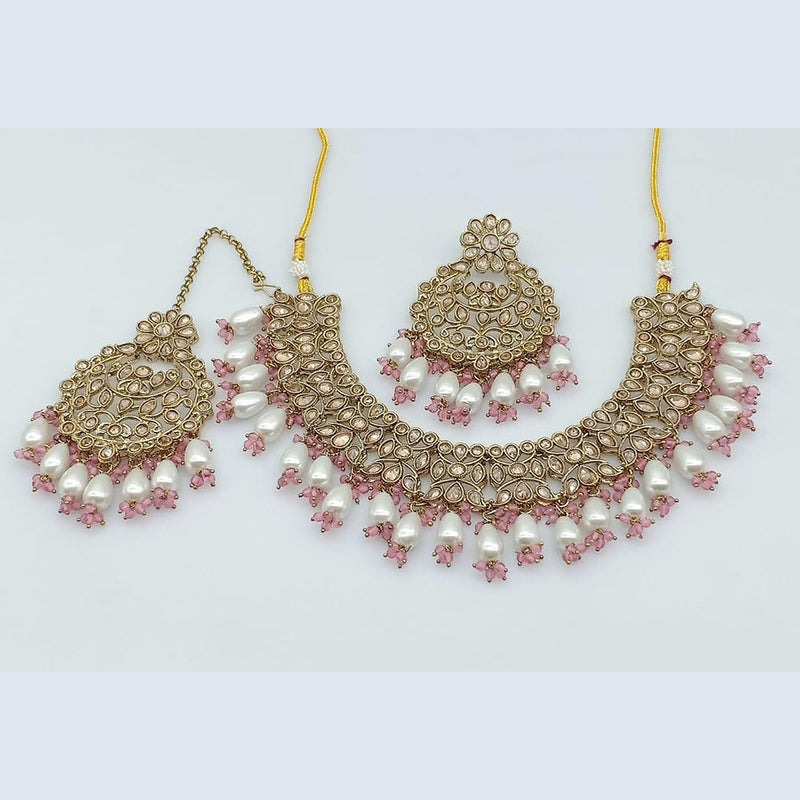 JCM Gold Plated Crystal Necklace Set