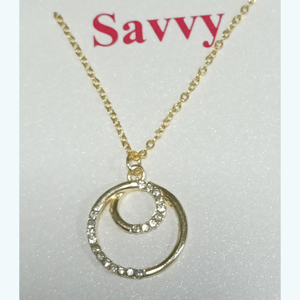 Savvy Jewellery Swarovski crystal Chain Pendant