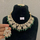 Max Plus Jewels Gold Plated Kundan Stone Necklace Set