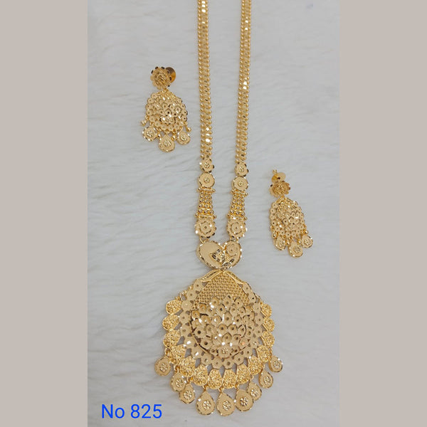 Sunrise Gold Forming Gold Long Necklace Set