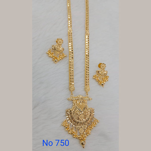 Sunrise Gold Forming Gold Long Necklace Set