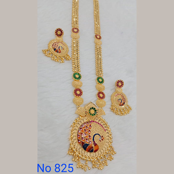 Sunrise Gold Forming Gold Long Necklace Set