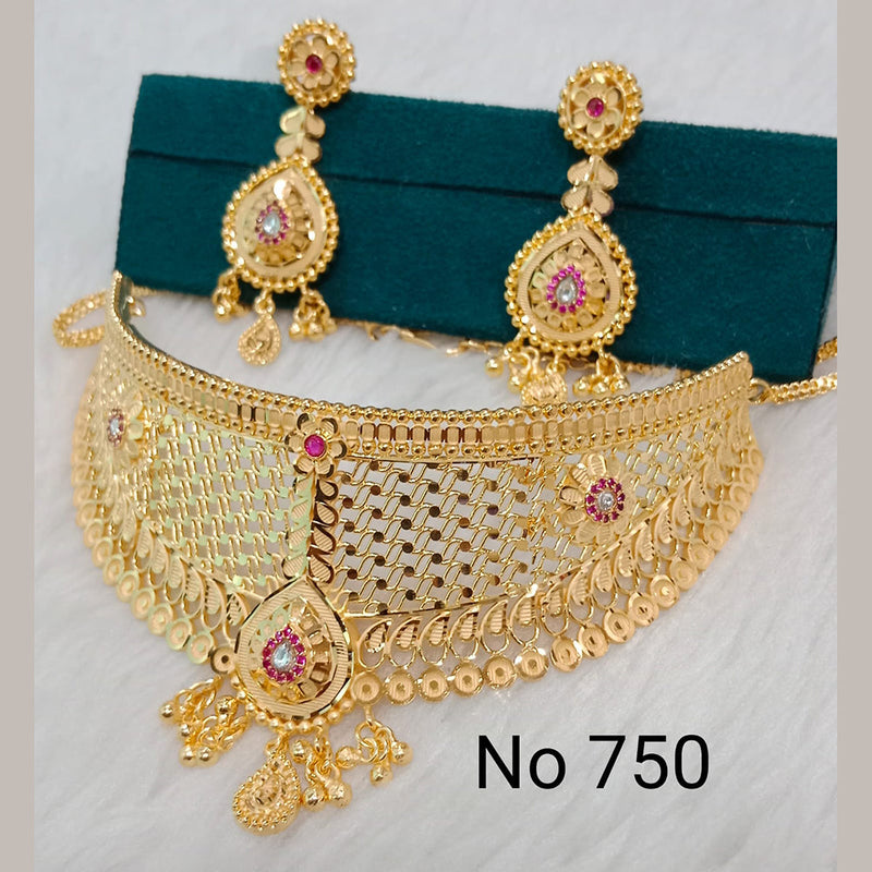 Gold deals choker set