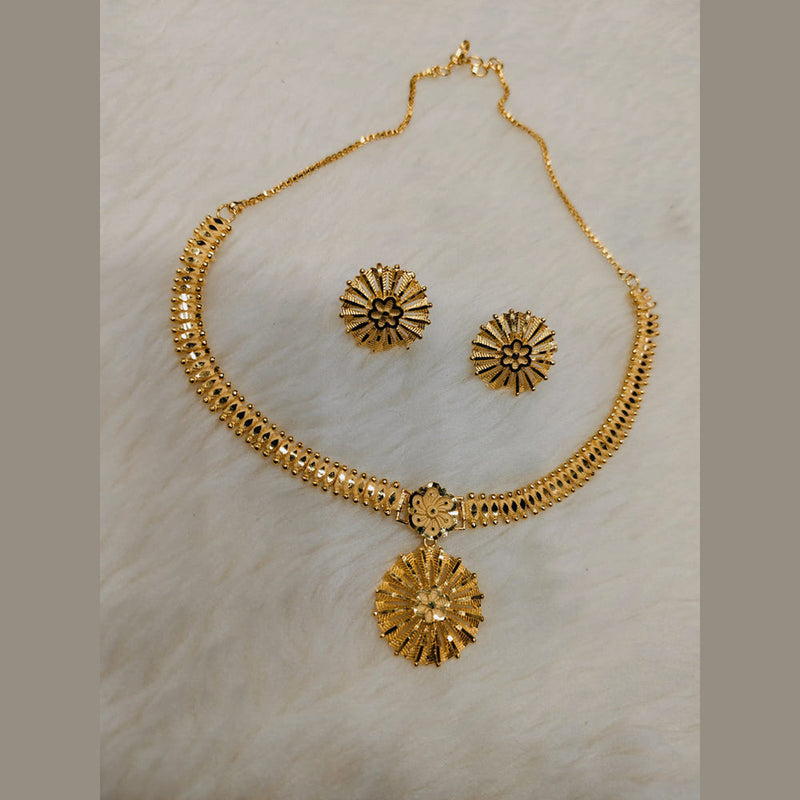 Gold Plated Latest Stylish Fancy Choker Traditional Necklace Jewellery Set  for Women.