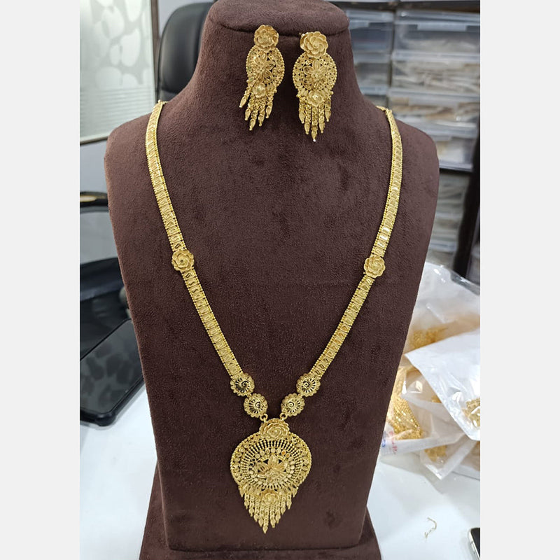 Sunrise Gold  Forming  Long Necklace Set