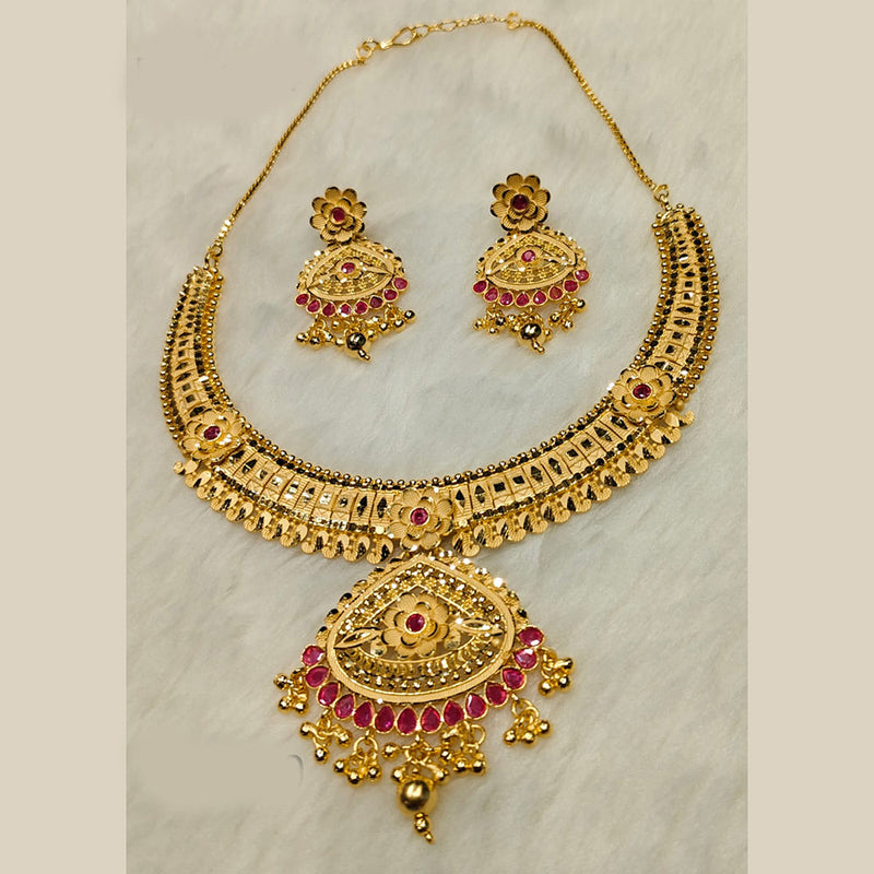 Sunrise Gold  Forming  Necklace Set