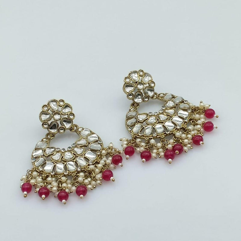 Small Size Jhumkas With Crystals Detailing - Rani Pink at Rs 329/piece |  Stud Earring | ID: 2852981249988