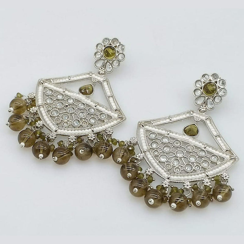 Rani Sati Jewels Silver Plated Reverse AD Earring