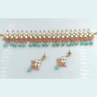 Rani Sati Jewels Gold Plated Kundan Choker Necklace Set