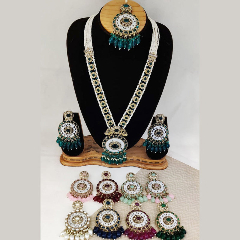 Rani Sati Jewels Gold Plated Long Necklace Set