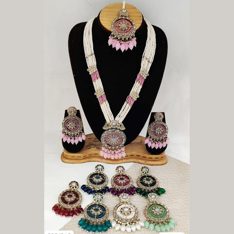 Rani Sati Jewels Gold Plated Long Necklace Set