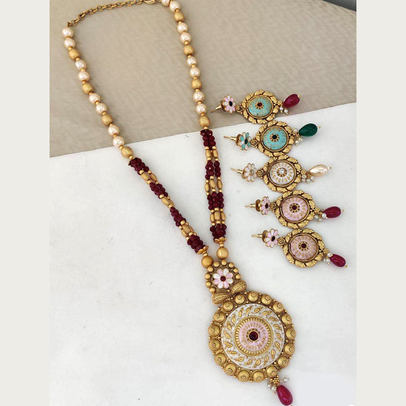 Rani Sati Jewels Gold Plated Necklace Set