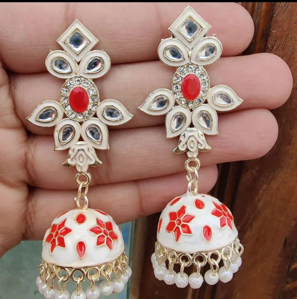 Vaishnavi Fashion Meenakari Dangler Earrings