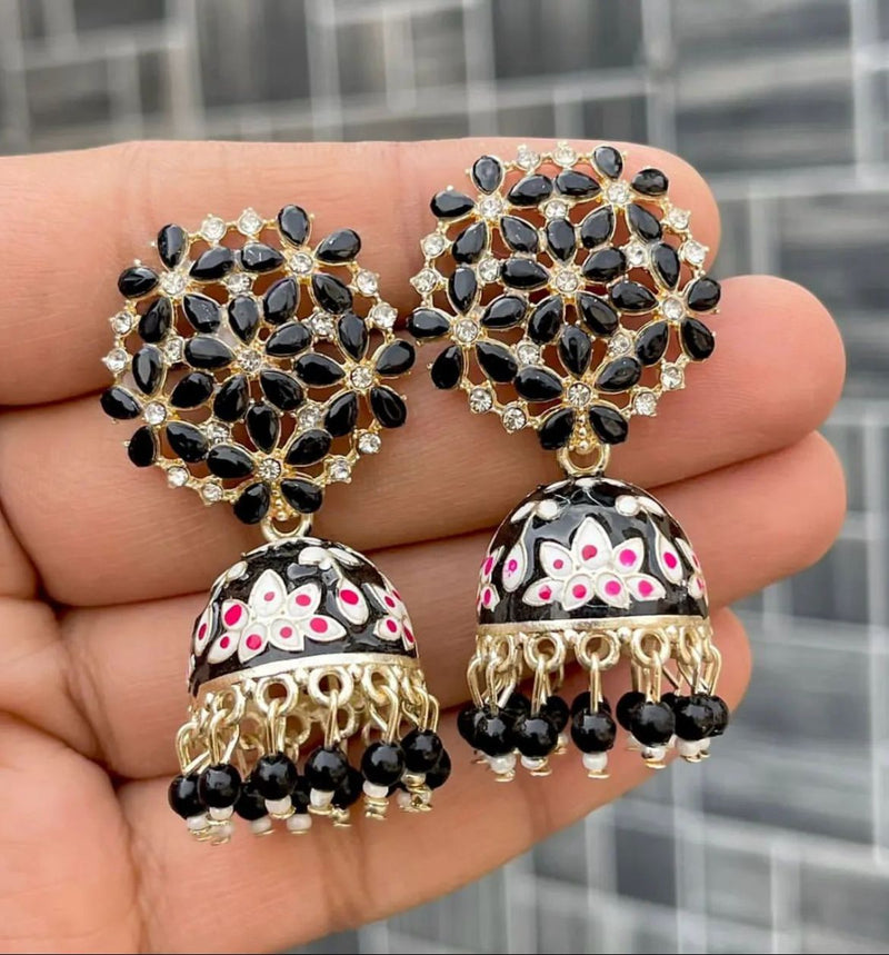 Vaishnavi Fashion Meenakari Dangler Earrings