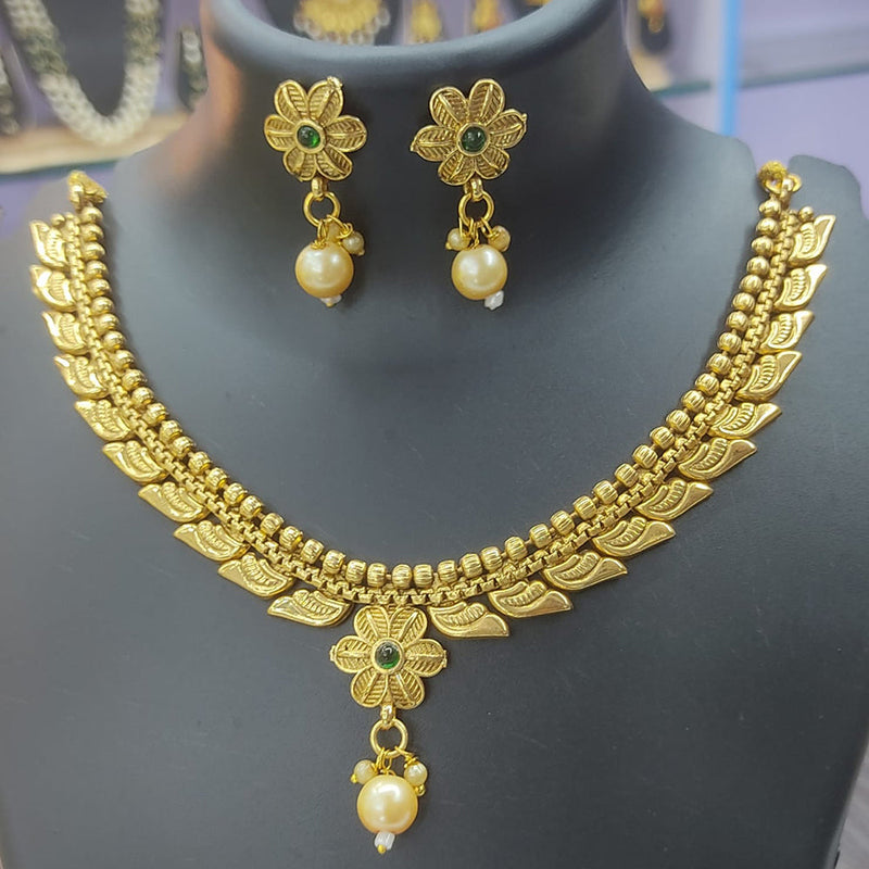 Vaishnavi Fashion Impex Gold Plated Necklace Set