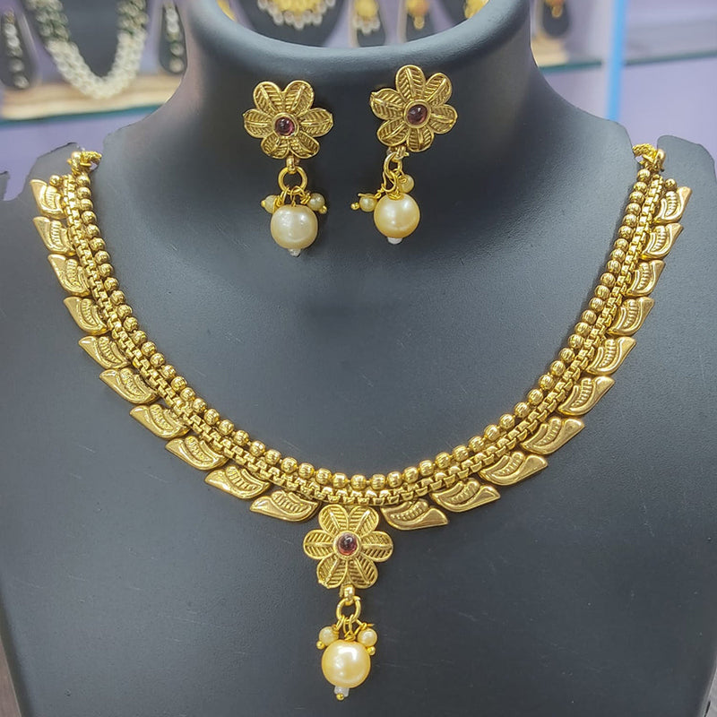 Vaishnavi Fashion Impex Gold Plated Necklace Set