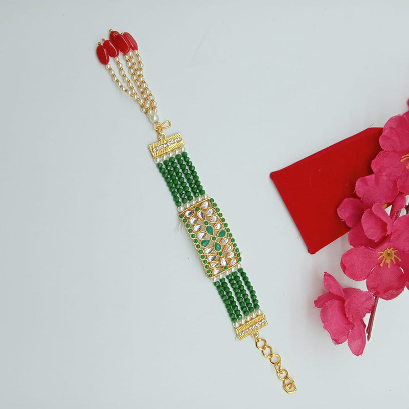 Shree Jai Sai Art Gold Plated Bracelet