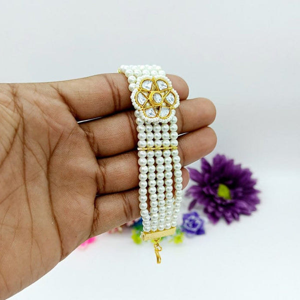 Shree Jai Sai Art Gold Plated Bracelet