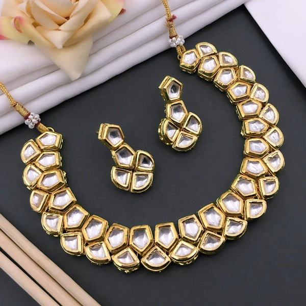 Shree Jai Sai Art Gold Plated Kundan Necklace Set