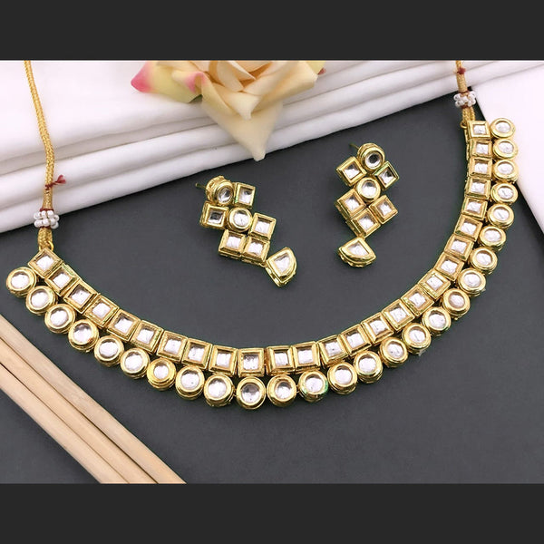Shree Jai Sai Art Gold Plated Kundan Necklace Set