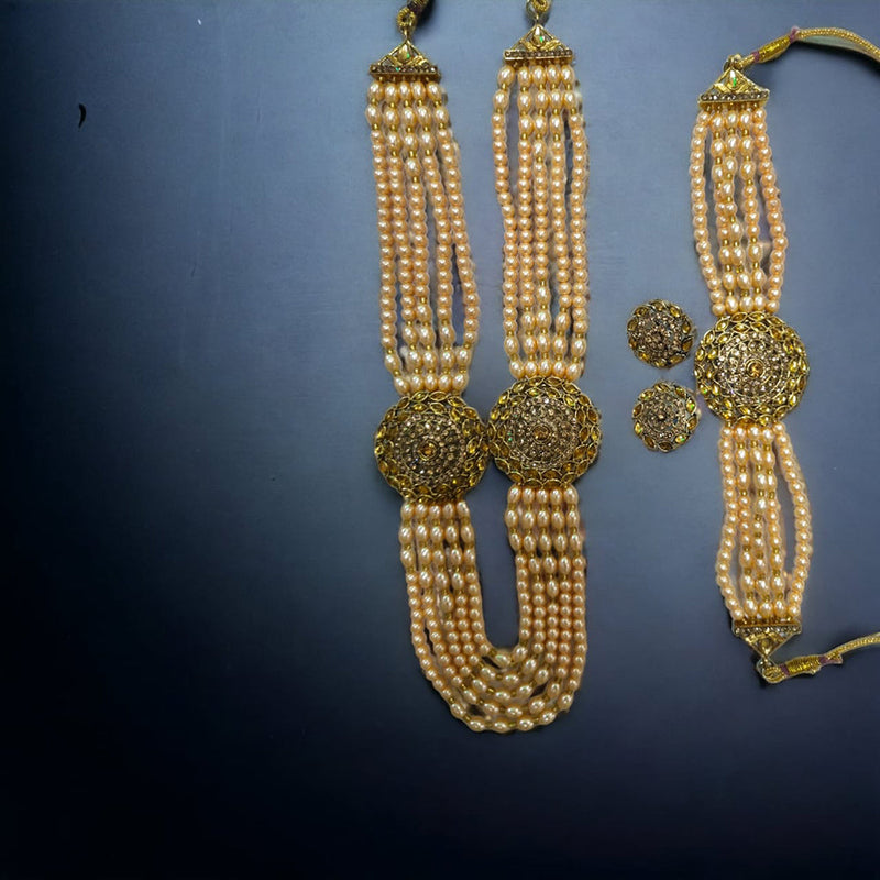Naitika Arts Gold Plated Beads Necklace Combo