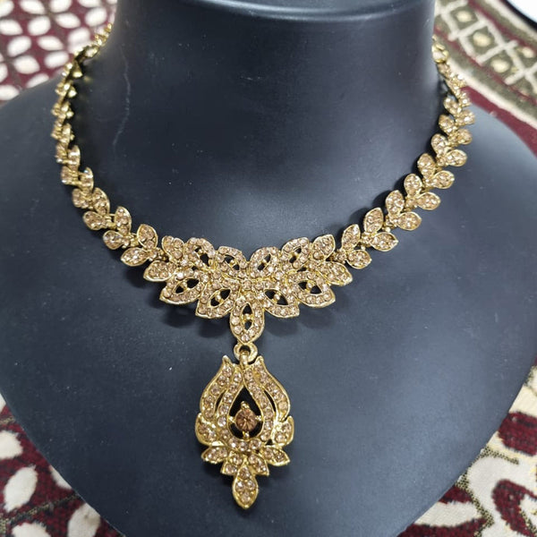 Naitika Arts Gold Plated Austrian Stone Necklace Set