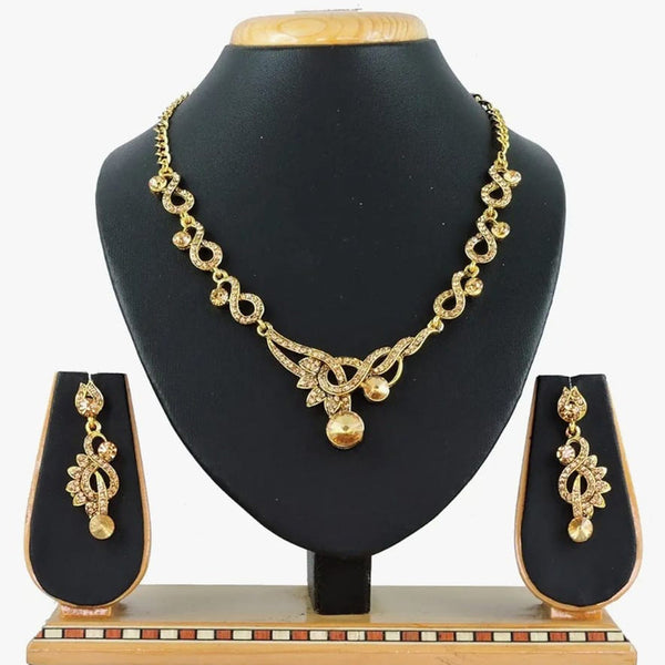 Naitika Arts Gold Plated Austrian Stone Necklace Set