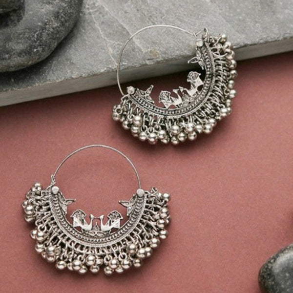 Bevy Pearls Silver Plated Dangler Earrings