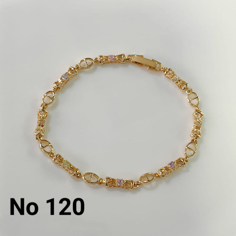 Tarohi Jewels Gold Plated Adjustable Bracelet