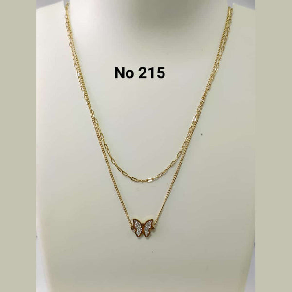 Tarohi Jewels Gold  Plated Chain Pendent