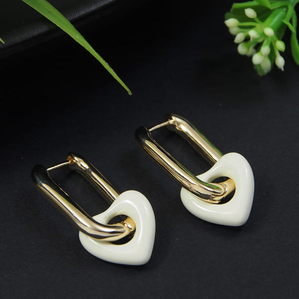 Tarohi Jewels Gold Plated Fancy Dangler Earrings
