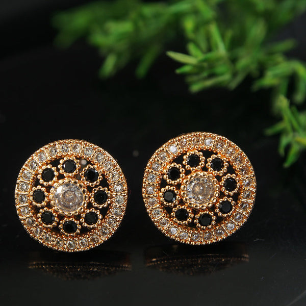 Amazon.com: Bollywood Oxidized Silver Plated Big Stud Earrings light weight Stud  tops women: Clothing, Shoes & Jewelry