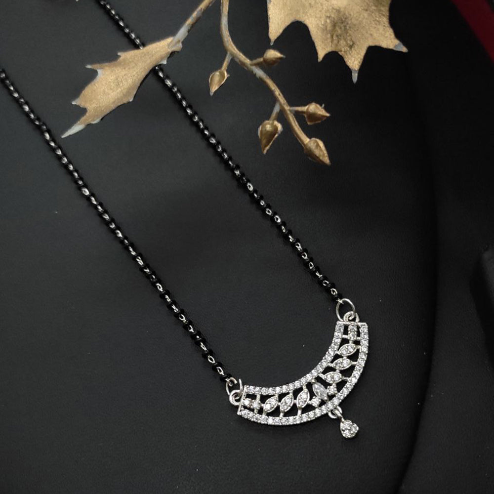 Aamrapali Silver Plated AD Mangalsutra
