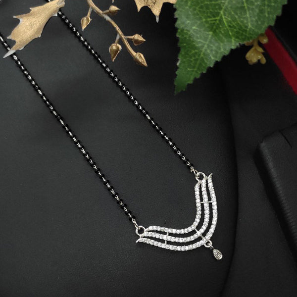 Aamrapali Silver Plated AD Mangalsutra